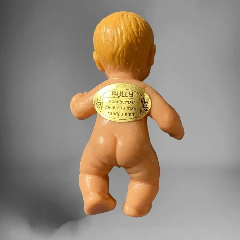 West Germany Bully Plastic Baby Blue Eyes 1.5” Tags Intact